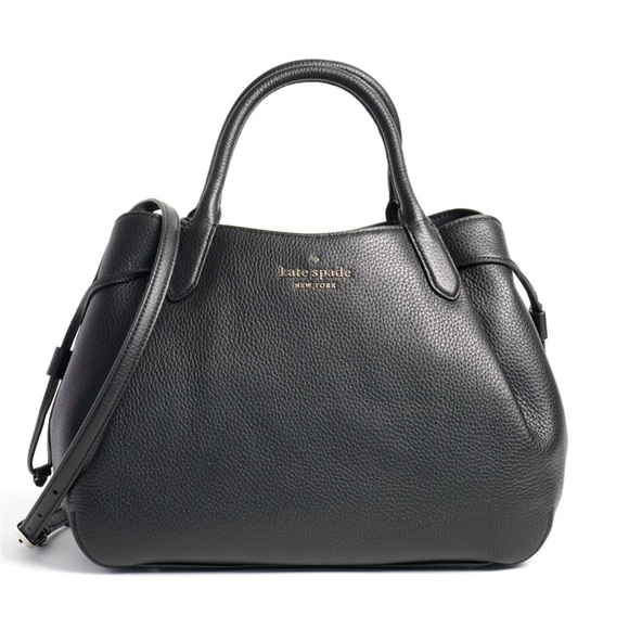 kate spade Handbags - Kate Spade Large Dumpling Satchel. Black Pebbled Leather. NWT. Classic!